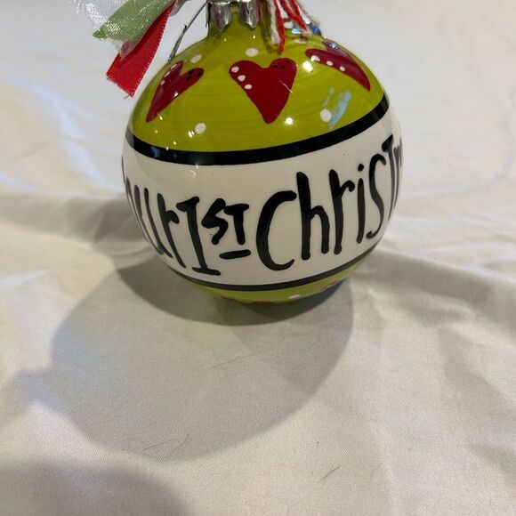 Magnolia Lane hand-designed “Our 1st Christmas” ornament - Picture 3 of 3